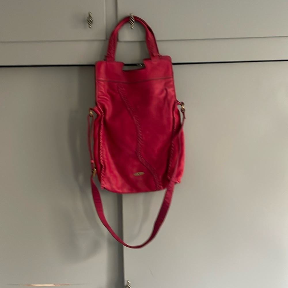 Lucky Brand Boho leather cross body hobo bag